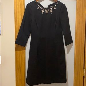 NWOT Vince Camuto black dress with jeweled neck